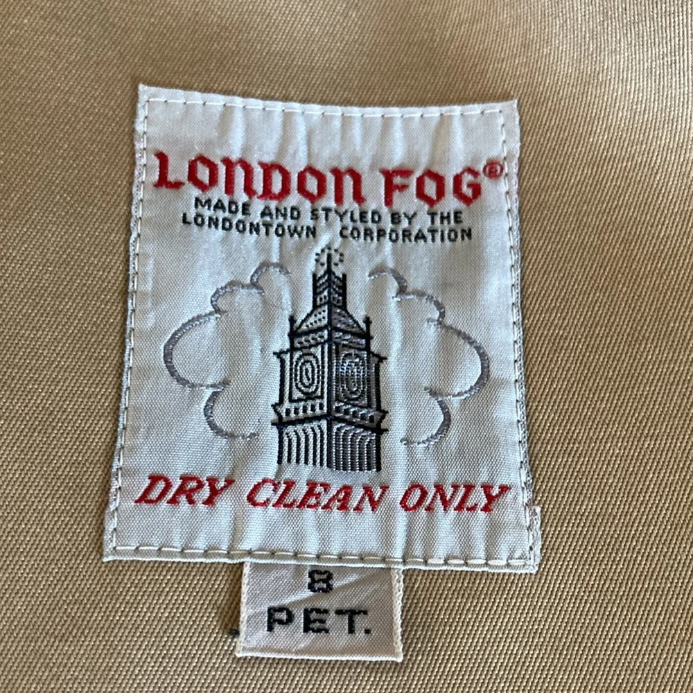 London Fog trench coat.
